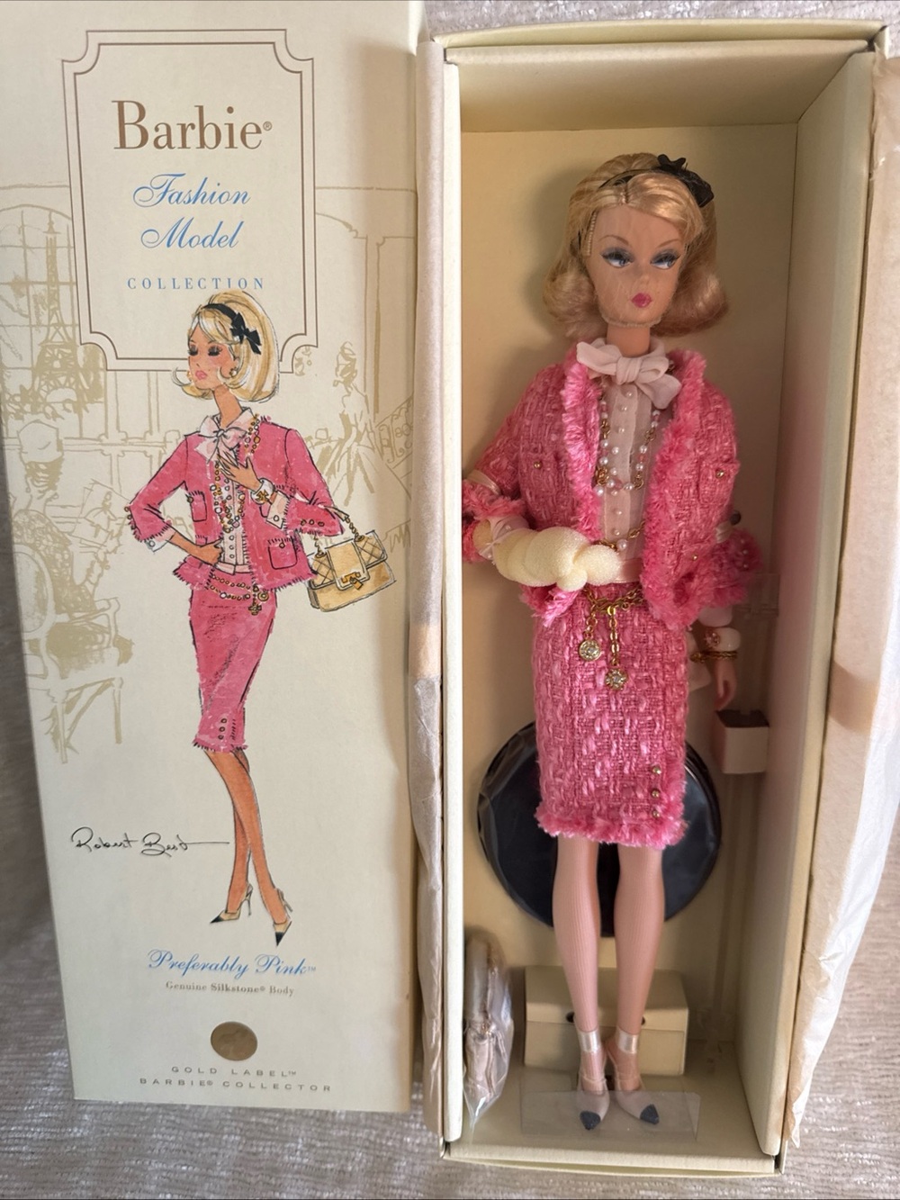 2007 “Preferably Pink “ Gold Label Silkstone Barbie Robert Best Suit
